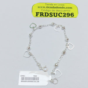 PULSERA TEJIDO ESPECIAL PLATA .925 18 CM 2.7 GR (NUEVO)