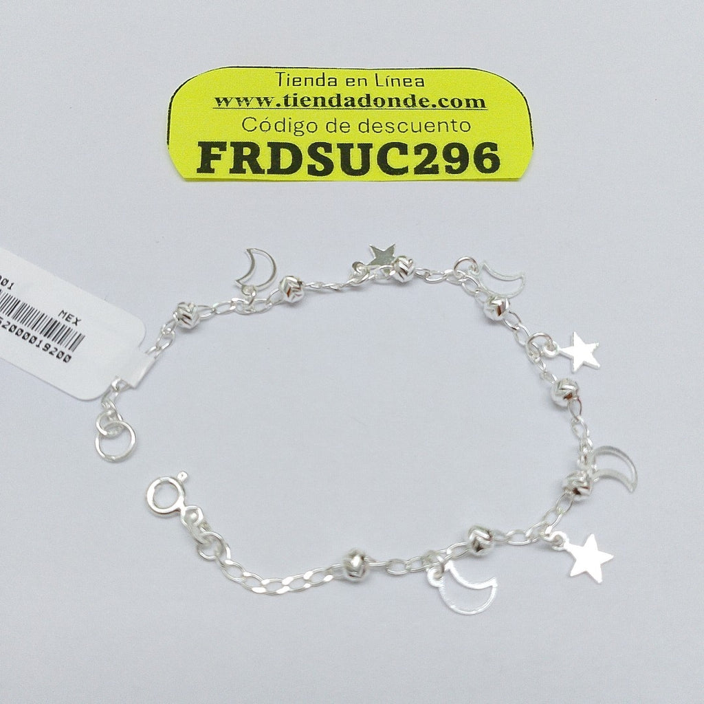 PULSERA TEJIDO TEJIDO ESPECIAL PLATA .925 18 CM 3.1 GR (NUEVO)