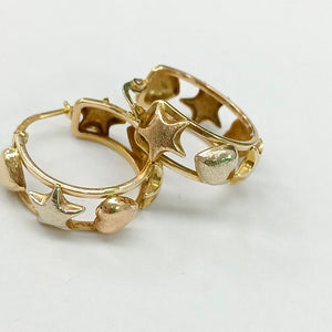 ARRACADAS PAR ORO 14 K 4.4 GRMS (SEMINUEVO)
