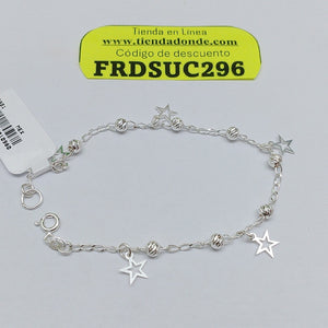 PULSERA TEJIDO ESPECIAL PLATA .925 18 CM 2.7 GR (NUEVO)