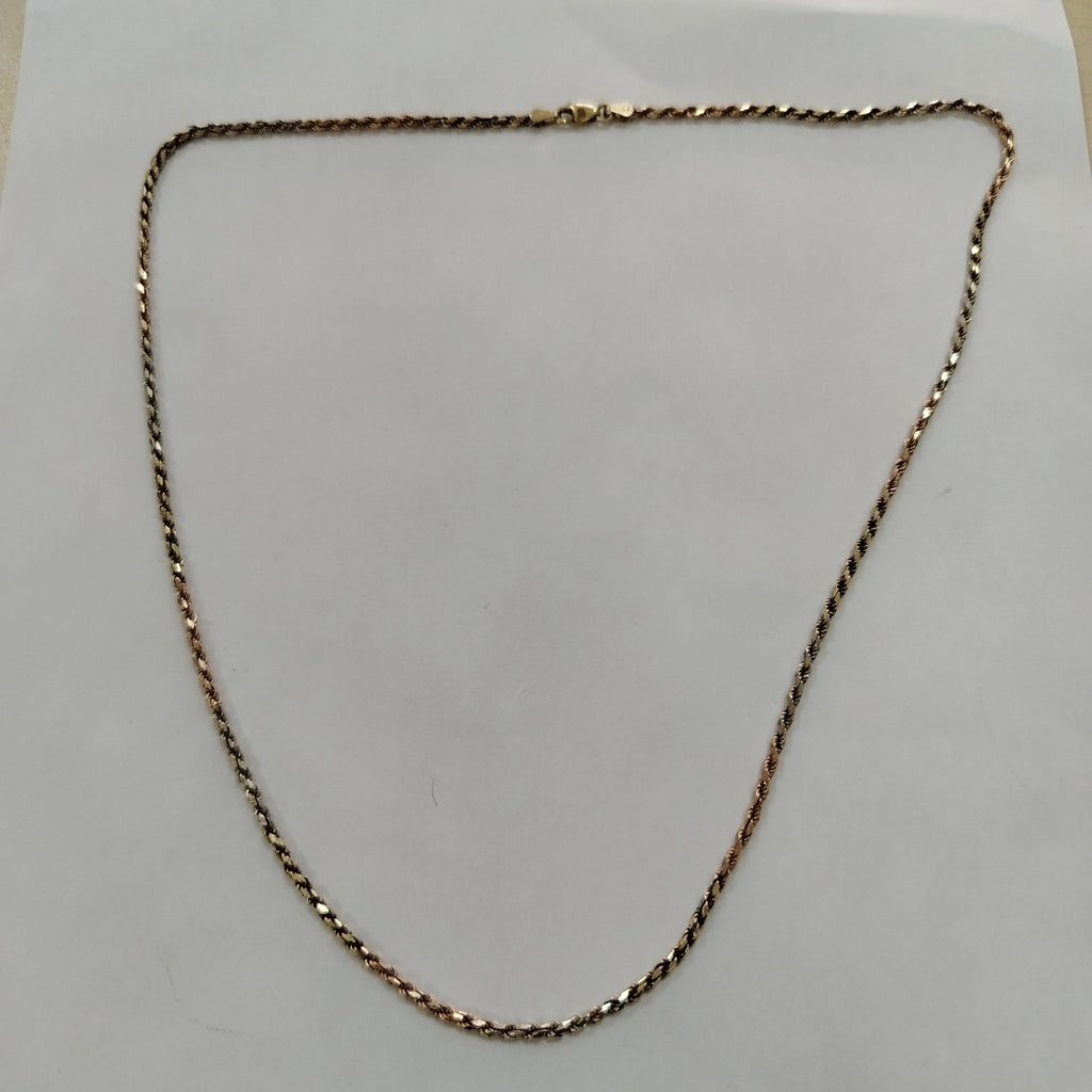 CADENA ORO COMBINADO 14 K 13.7 GRMS (SEMINUEVO)