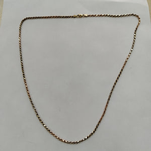 CADENA ORO COMBINADO 14 K 13.7 GRMS (SEMINUEVO)