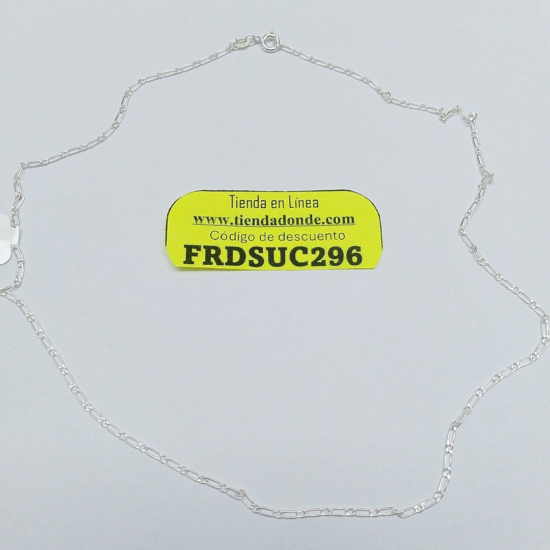 CADENA TEJIDO 1X1 PLATA .925 50 CM 3 GR (NUEVO)