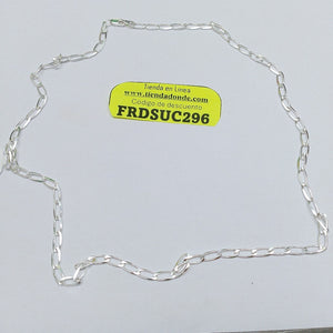 CADENA TEJIDO ESLABONES PLATA .925 60 CM 10.9 GR (NUEVO)