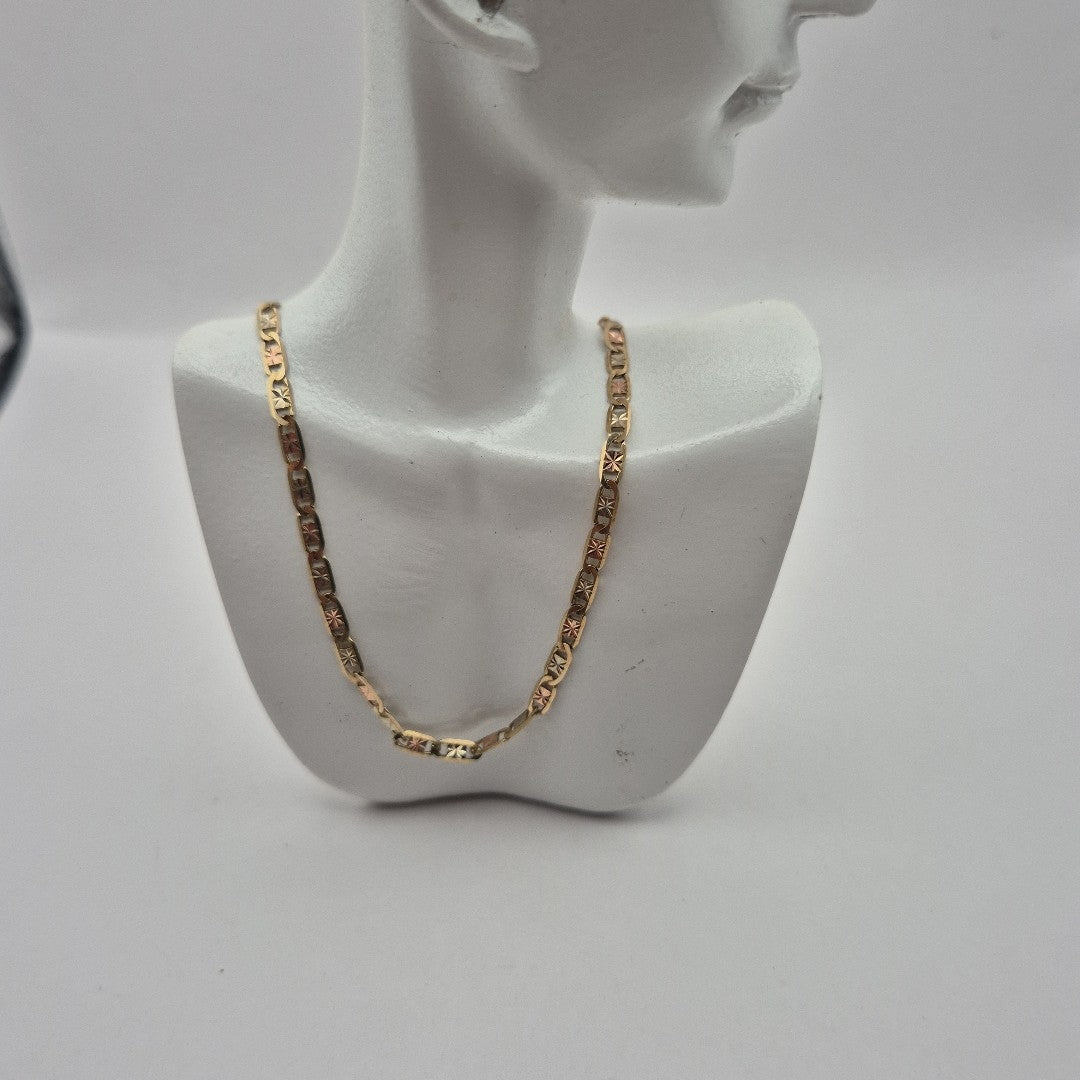 CADENA ORO COMBINADO 10 K 4.8 GRMS (SEMINUEVO)