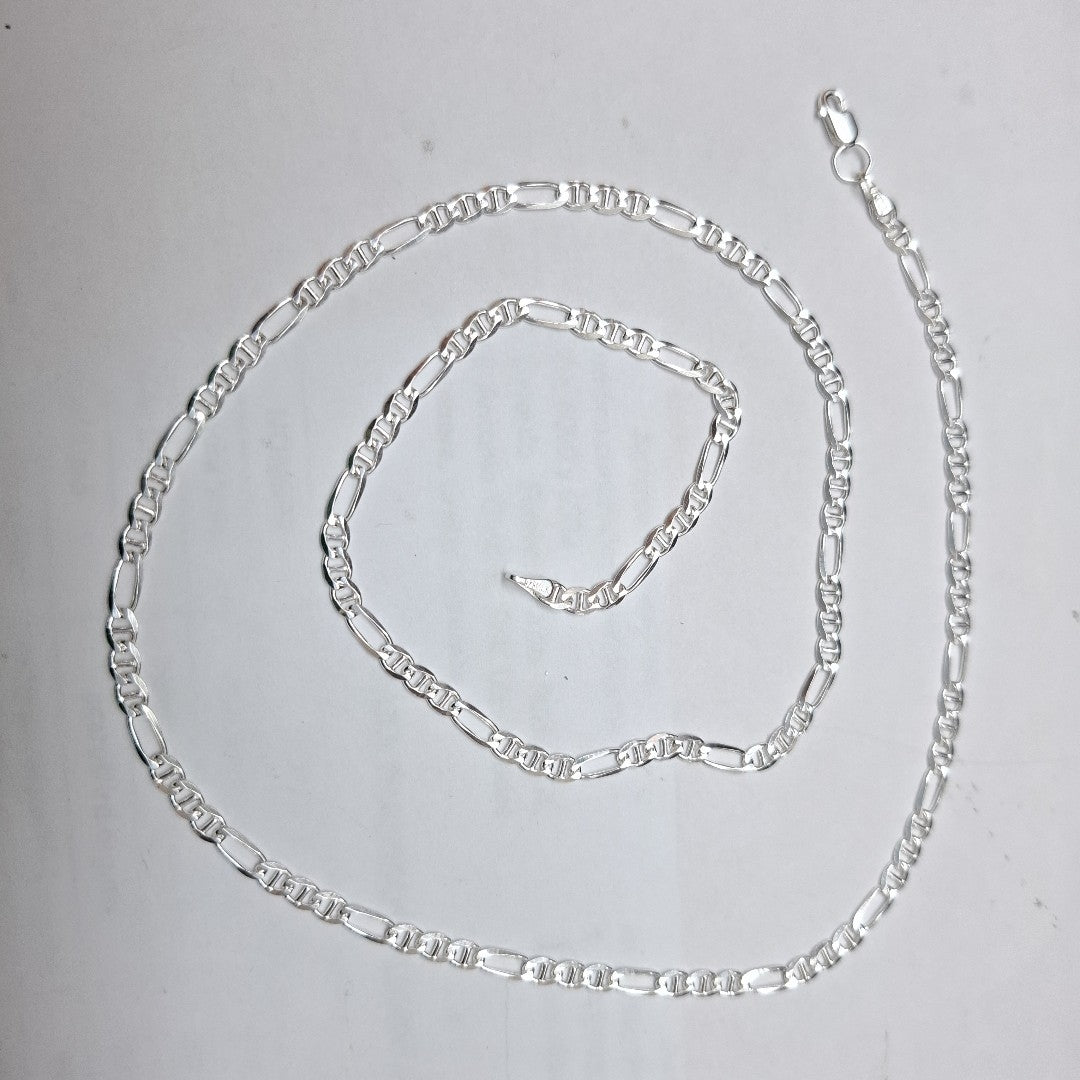 CADENA TEJIDO 3X1 PLATA .925 60 CM 8.1 GR (NUEVO)