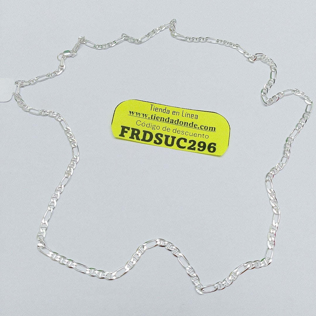 CADENA TEJIDO 3X1 PLATA .925 60 CM 8.4 GR (NUEVO)