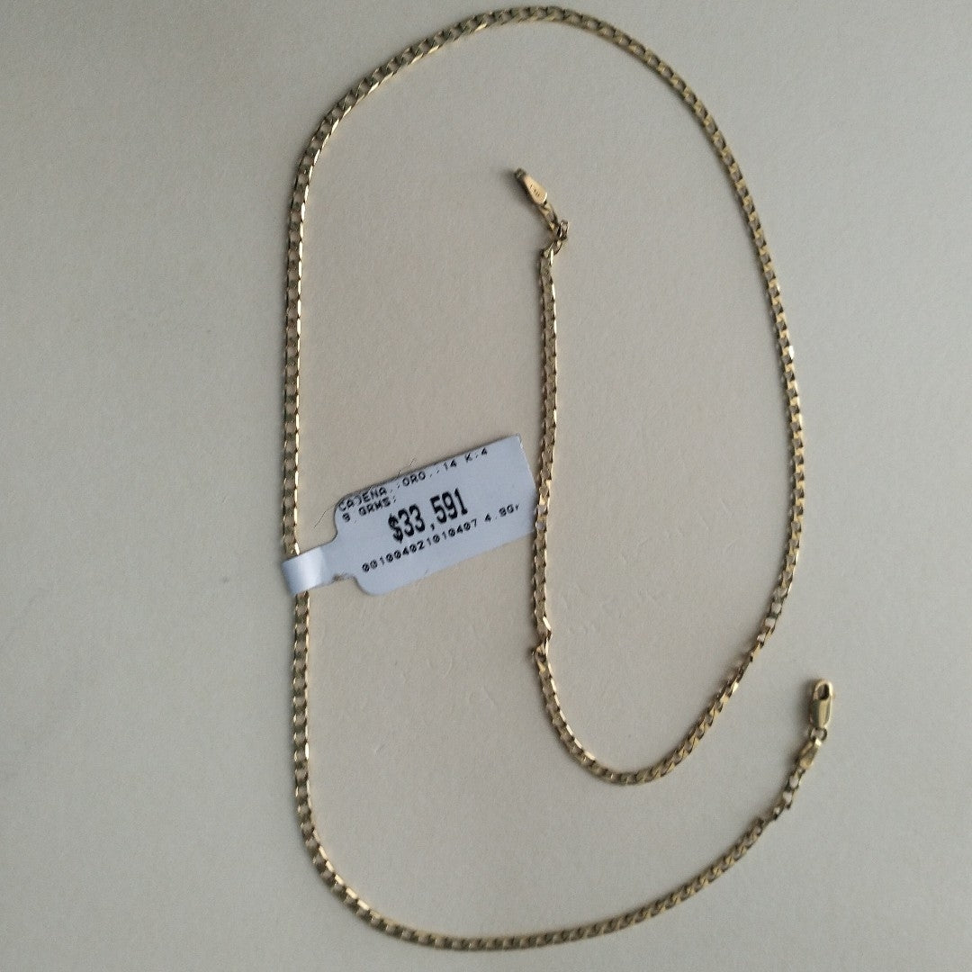 CADENA ORO 14 K 4.9 GRMS (SEMINUEVO)