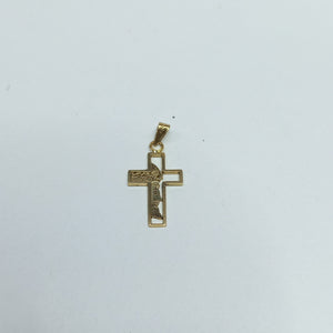 CRUZ,DIJE ORO 14 K 0,80 GRMS (SEMINUEVO)