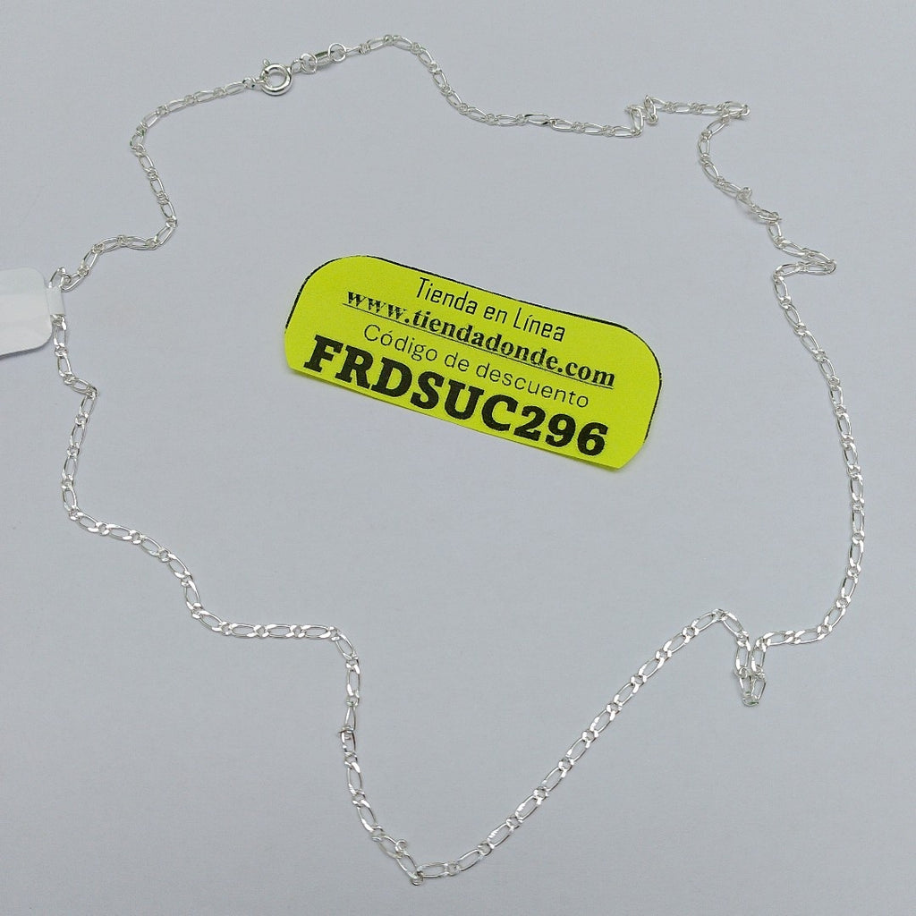 CADENA TEJIDO 1X1 PLATA .925 55 CM 3.3 GR (NUEVO)