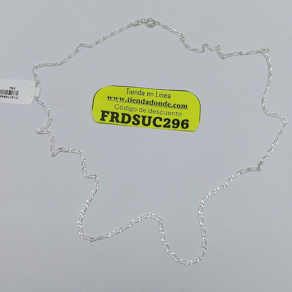 CADENA TEJIDO 1X1 PLATA .925 55 CM 3.3 GR (NUEVO)