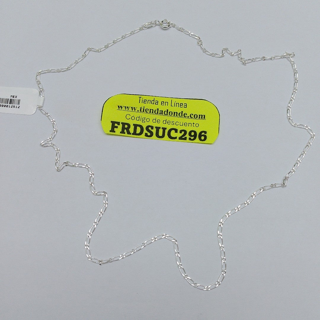 CADENA TEJIDO 1X1 PLATA .925 55 CM 3.3 GR (NUEVO)