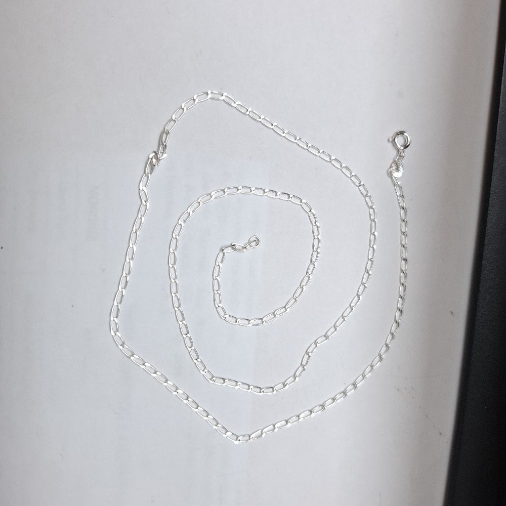 CADENA TEJIDO ESLABONES PLATA .925 60 CM 3.2 GR (NUEVO)