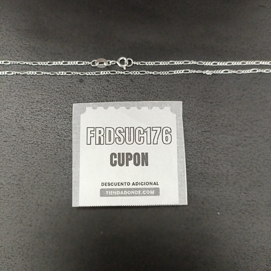 CADENA TEJIDO 3X1 PLATA .925 55 CM 2.4 GR (NUEVO)