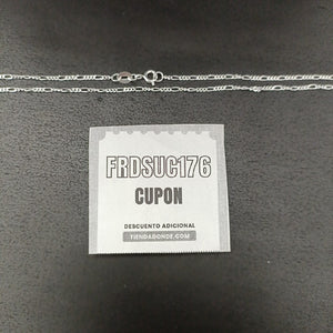 CADENA TEJIDO 3X1 PLATA .925 55 CM 2.4 GR (NUEVO)