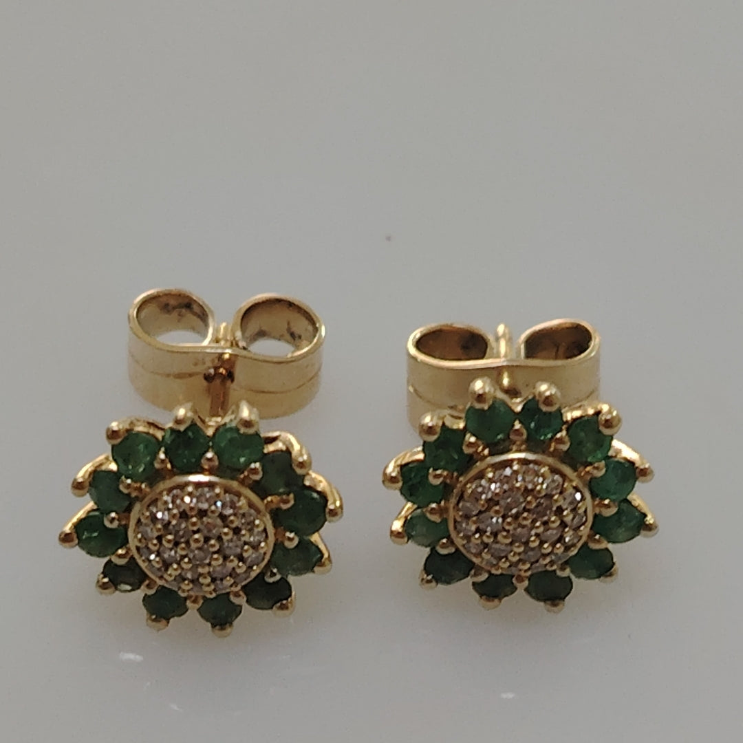 BROQUELES PAR ORO 14 K 2,40 GRMS (SEMINUEVO)