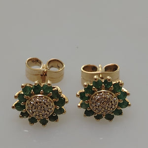 BROQUELES PAR ORO 14 K 2,40 GRMS (SEMINUEVO)