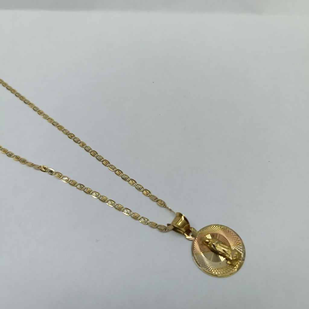 CADENA, MEDALLA RELIGIOSA ORO 14 K 2.2 GRMS (SEMINUEVO)