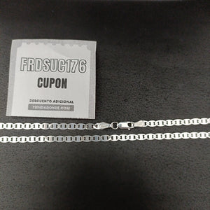 CADENA TEJIDO GUCHI PLATA .925 60 CM 9.2 GR (NUEVO)