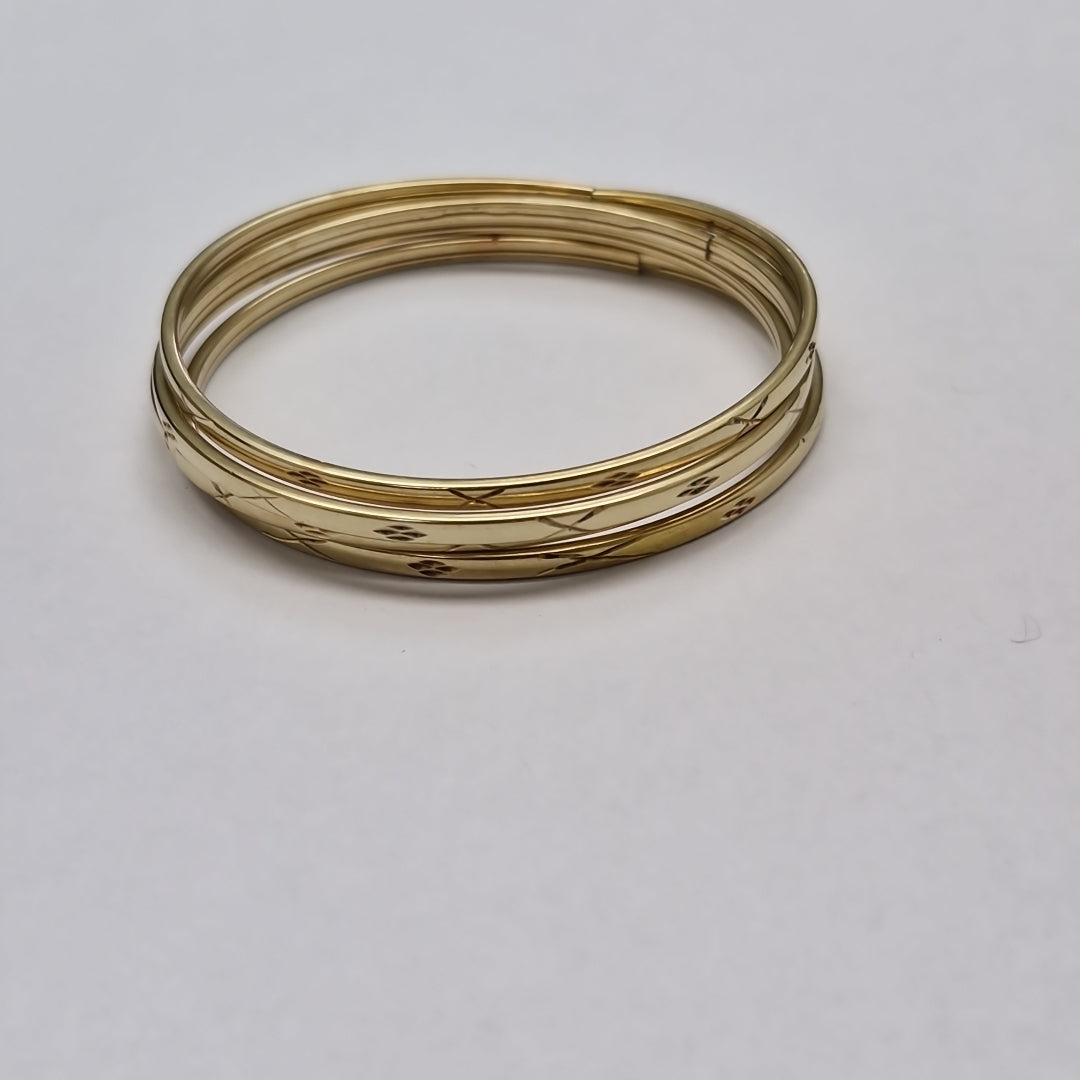 PULSERA RIGIDA ORO 8 K 11.8 GRMS (SEMINUEVO)
