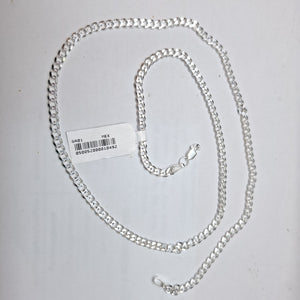 CADENA TEJIDO BARBADO PLATA .925 60 CM 14.1 GR (NUEVO)