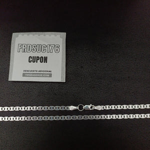 CADENA TEJIDO GUCHI PLATA .925 60 CM 9.2 GR (NUEVO)