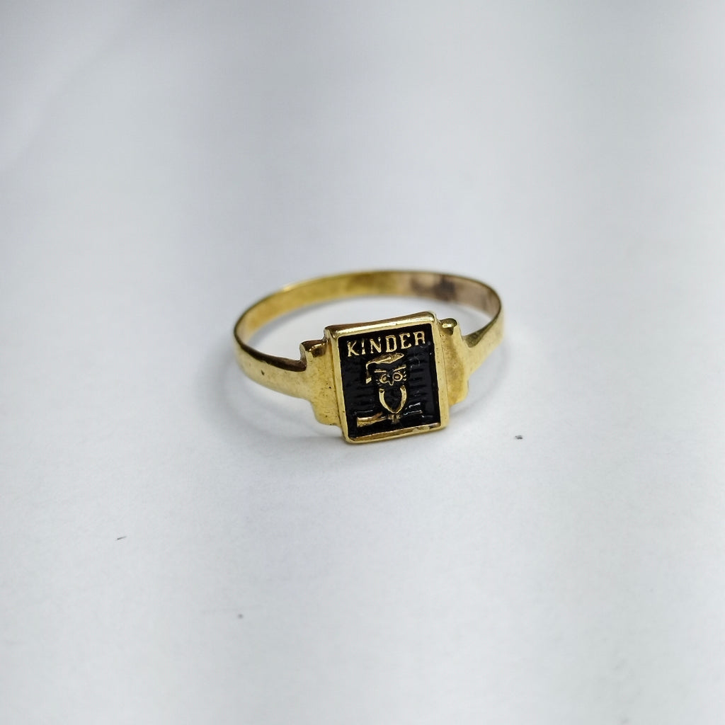 ANILLO DE GRADUACIÓN ORO 10 K 1,00 GRMS (SEMINUEVO)