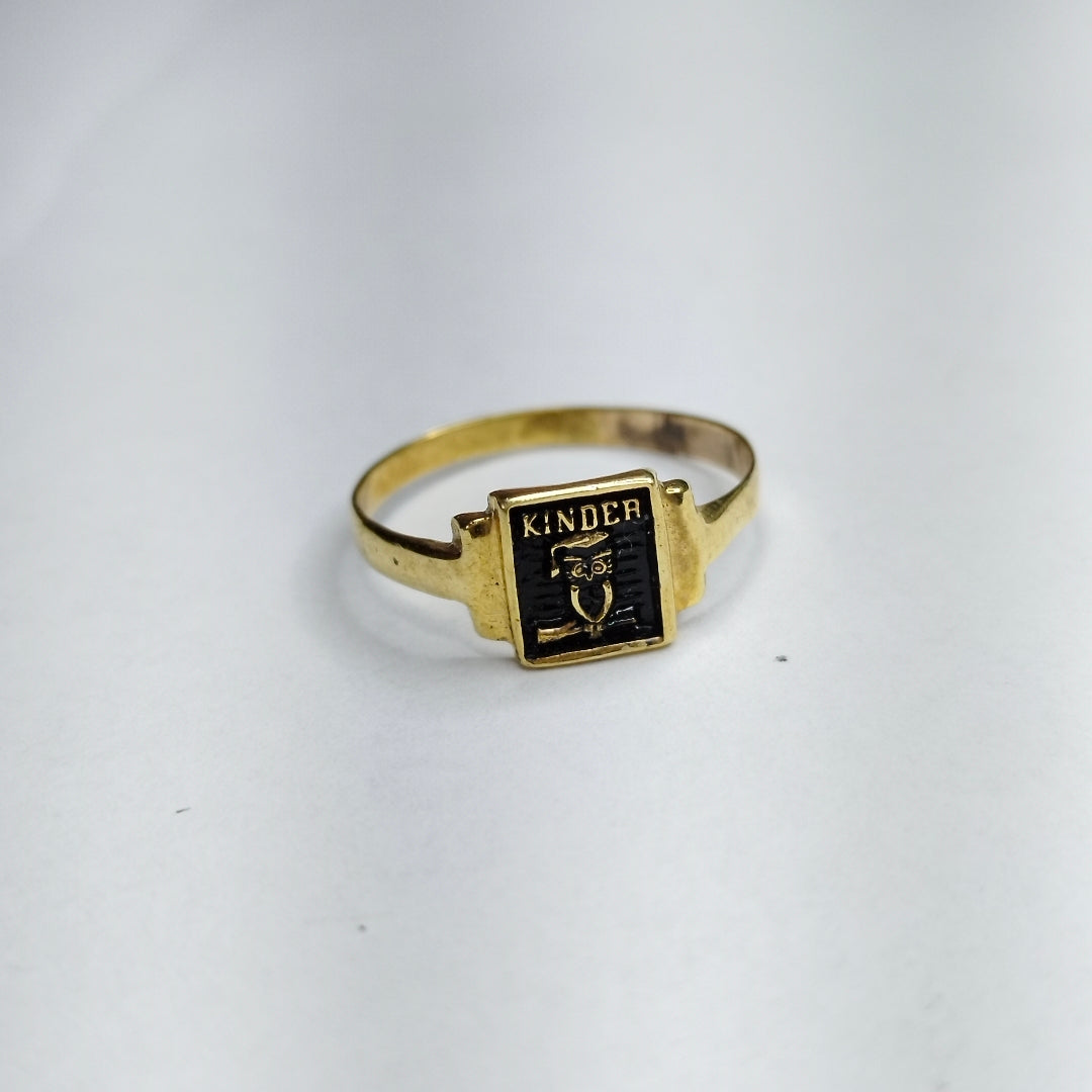 ANILLO DE GRADUACIÓN ORO 10 K 1,00 GRMS (SEMINUEVO)