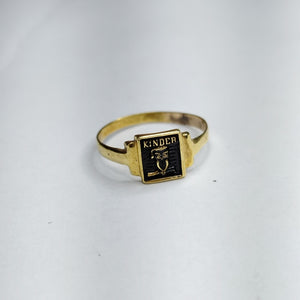 ANILLO DE GRADUACIÓN ORO 10 K 1,00 GRMS (SEMINUEVO)