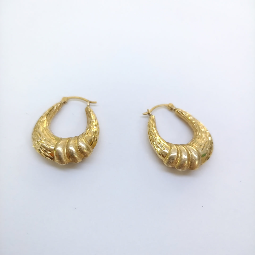 ARRACADAS PAR ORO 14 K 3,60 GRMS (SEMINUEVO)