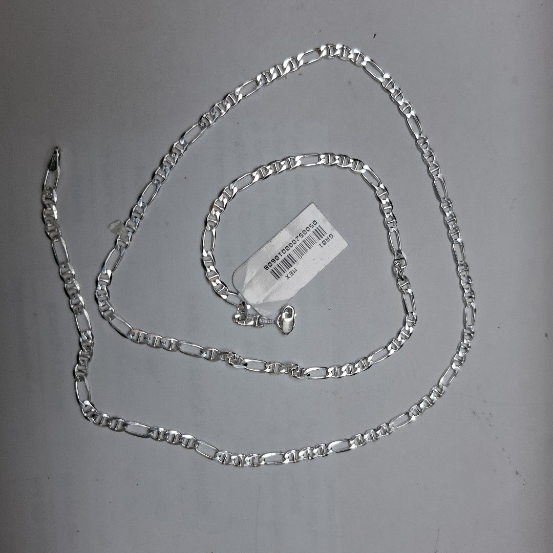 CADENA TEJIDO 3X1 PLATA .925 60 CM 8.4 GR (NUEVO)