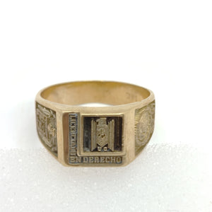 ANILLO DE GRADUACIÓN ORO 14 K 9,40 GRMS (SEMINUEVO)