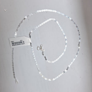 CADENA TEJIDO ESPEJO PLATA .925 55 CM 4.1 GR (NUEVO)