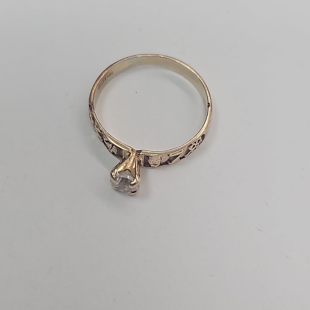 SOLITARIO ORO 14 K 1,70 GRMS (SEMINUEVO)