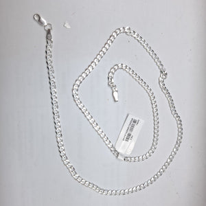 CADENA TEJIDO BARBADO PLATA .925 60 CM 13.2 GR (NUEVO)