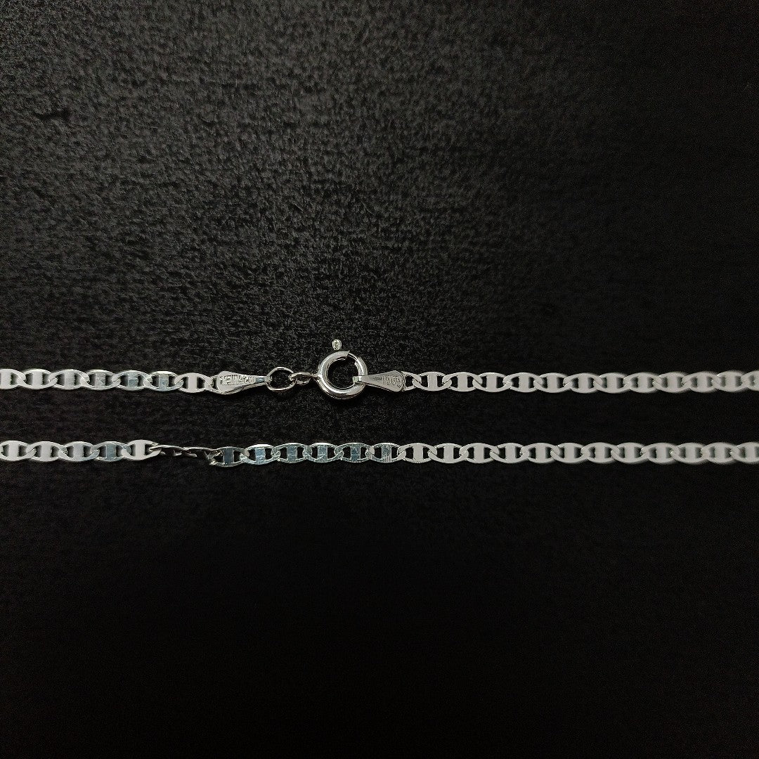 CADENA TEJIDO ESPEJO PLATA .925 60 CM 4.3 GR (NUEVO)