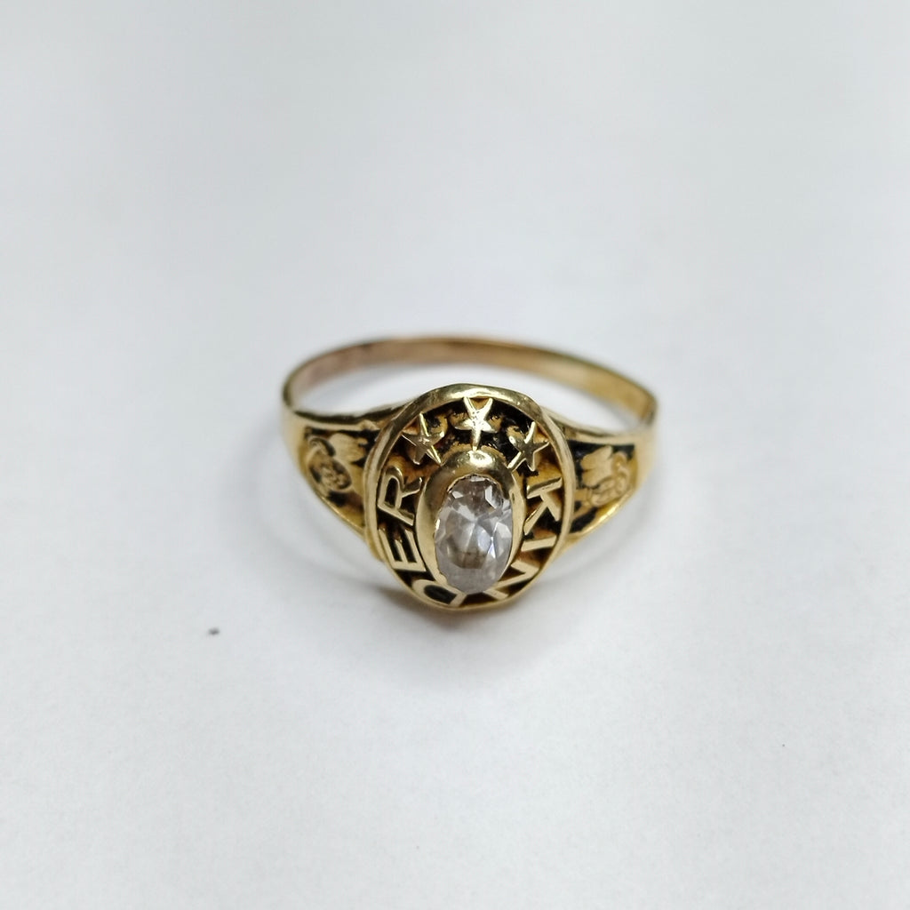 ANILLO DE GRADUACIÓN ORO 10 K 1,80 GRMS (SEMINUEVO)