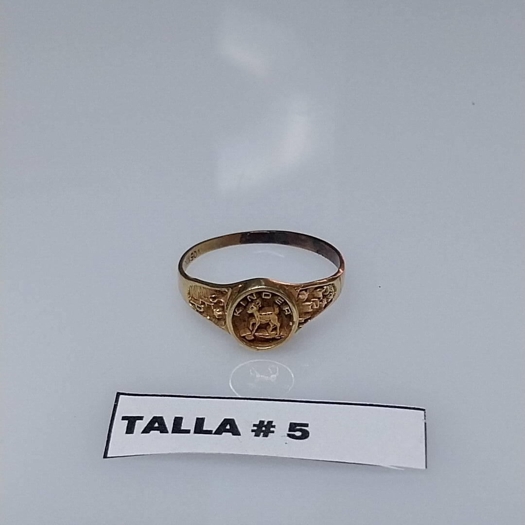 ANILLO DE GRADUACIÓN ORO 10 K 1,30 GRMS (SEMINUEVO)