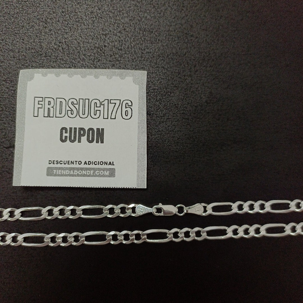 CADENA TEJIDO 3X1 PLATA .925 60 CM 16.9 GR (NUEVO)