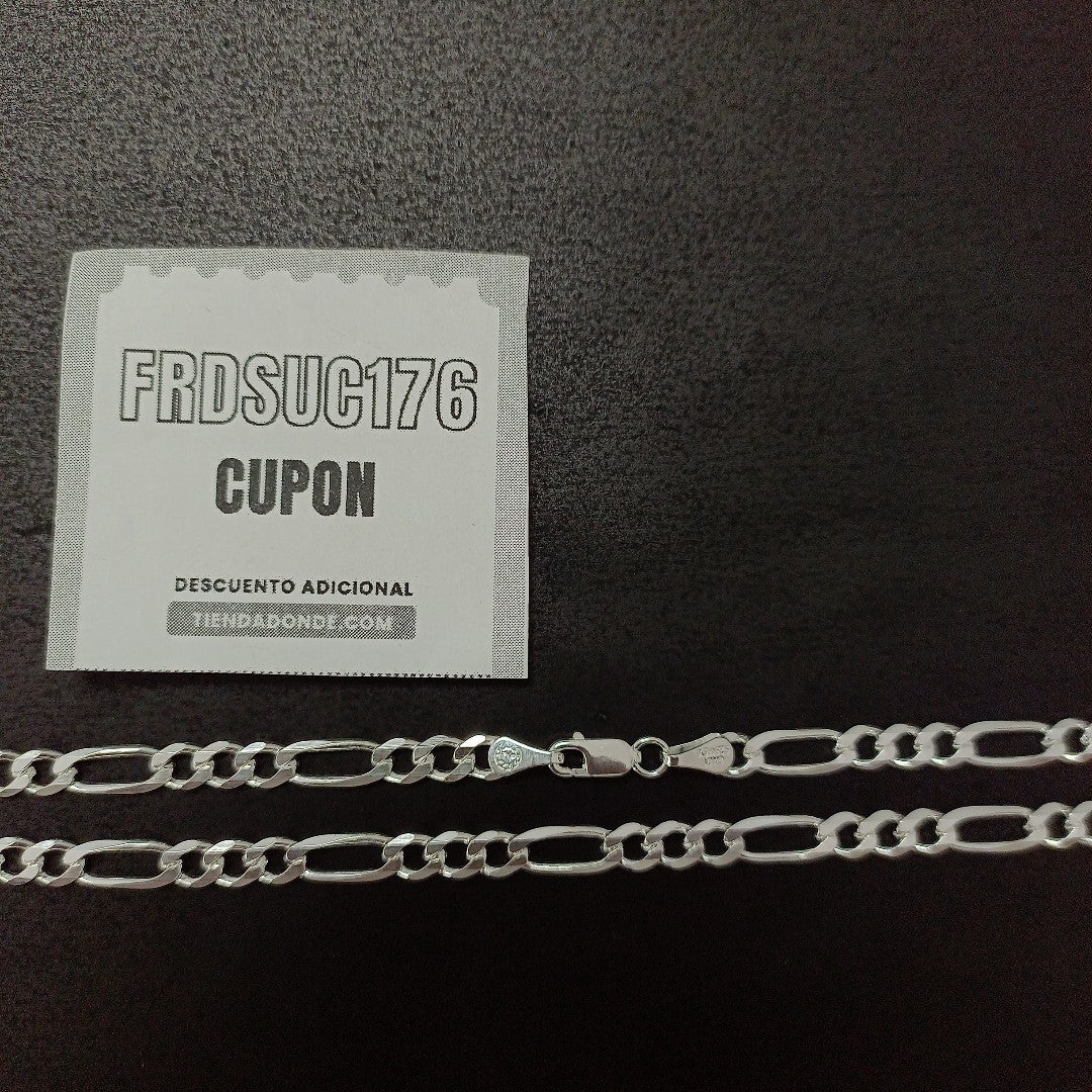 CADENA TEJIDO 3X1 PLATA .925 60 CM 16.9 GR (NUEVO)