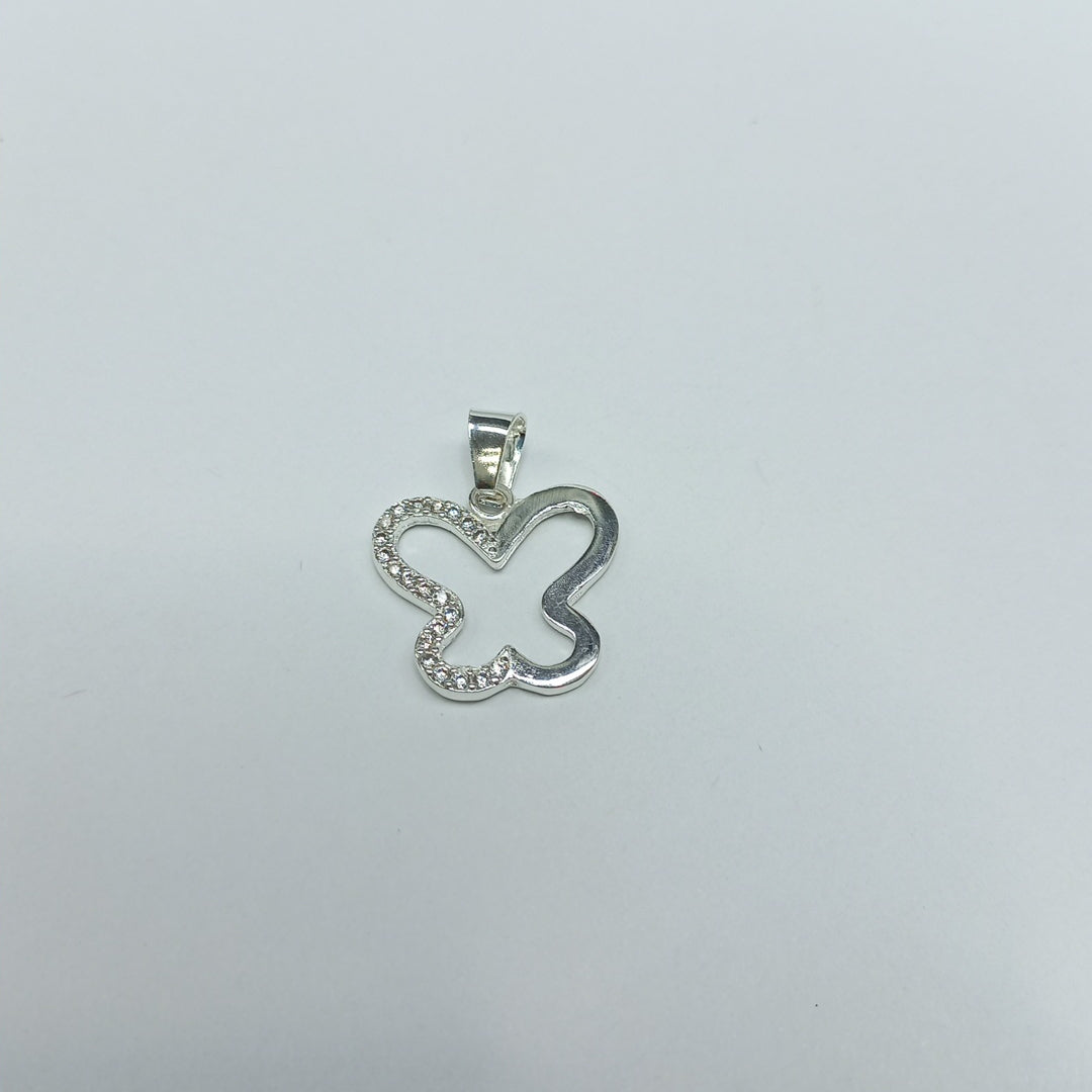 DIJE MARIPOSA C/CIRCONIAS PLATA .925 2.4 GR (NUEVO)