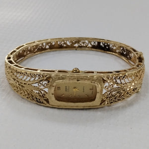 RELOJ CAJA ACERO PULSO ORO ORO 14 K 24.7 GRMS (SEMINUEVO)