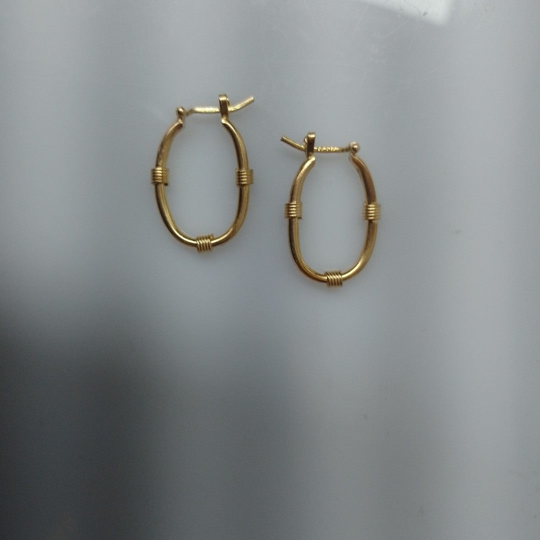 ARRACADAS PAR ORO 14 K 3.2 GRMS (SEMINUEVO)