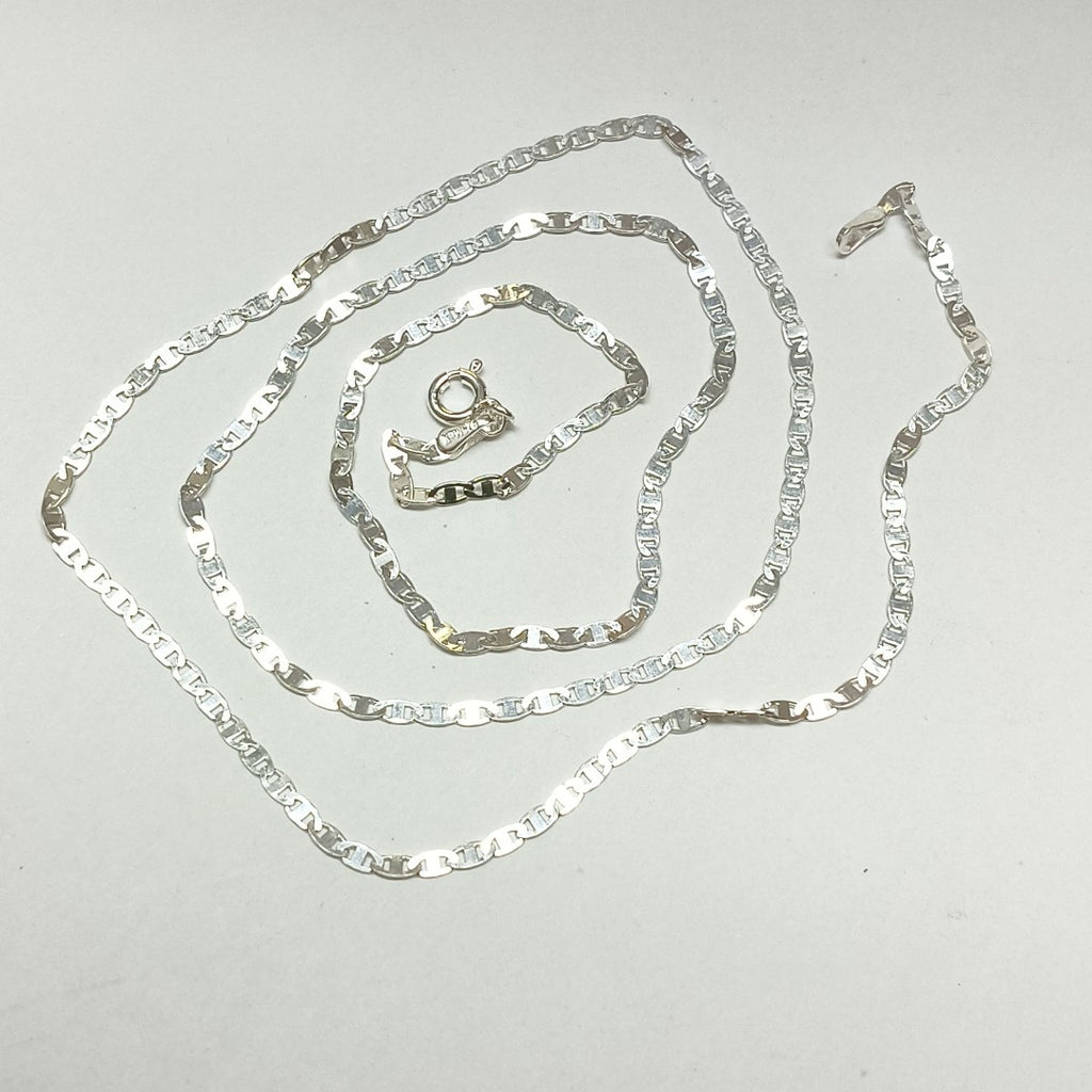 CADENA TEJIDO ESPEJO PLATA .925 60 CM 4.4 GR (NUEVO)
