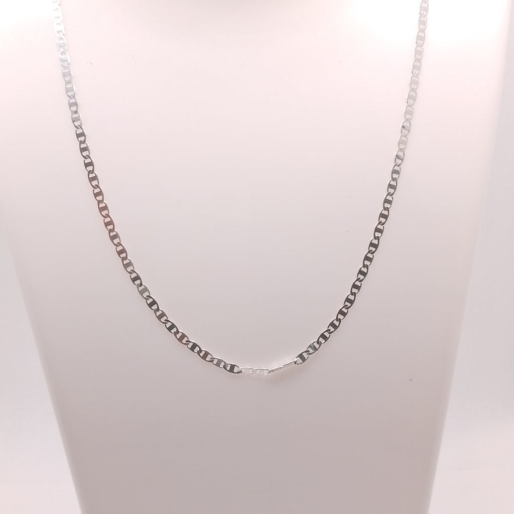 CADENA TEJIDO ESPEJO PLATA .925 60 CM 4.3 GR (NUEVO)