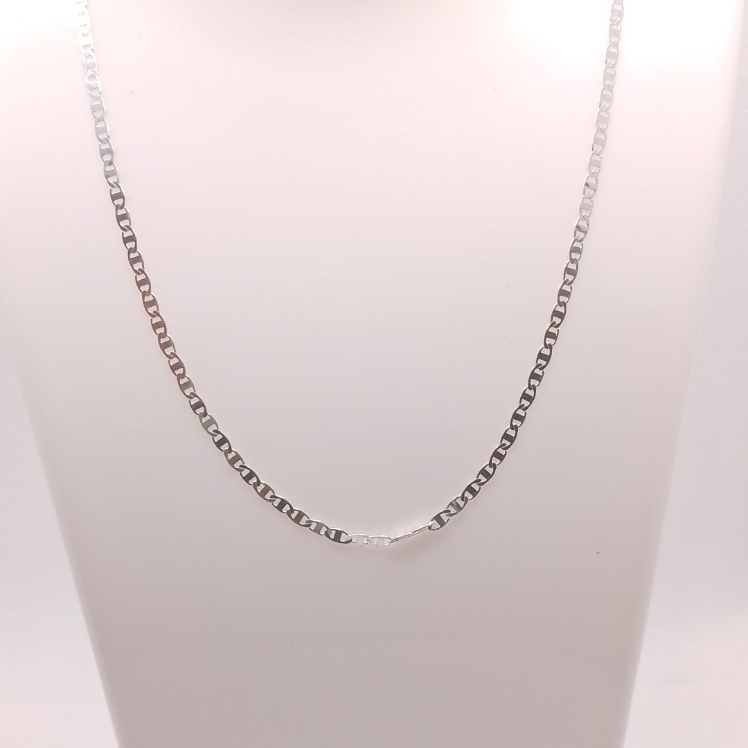 CADENA TEJIDO ESPEJO PLATA .925 60 CM 4.3 GR (NUEVO)
