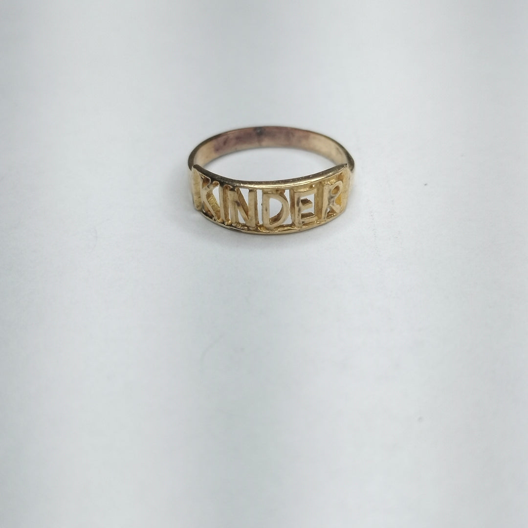 ANILLO CONMEMORATIVO ORO 10 K 0,80 GRMS (SEMINUEVO)
