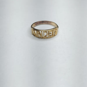 ANILLO CONMEMORATIVO ORO 10 K 0,80 GRMS (SEMINUEVO)