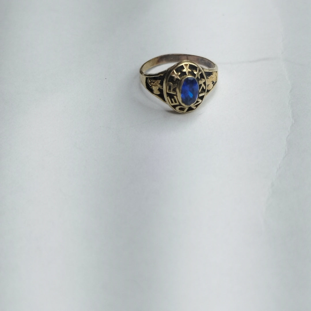 ANILLO DE GRADUACIÓN ORO 10 K 1,80 GRMS (SEMINUEVO)