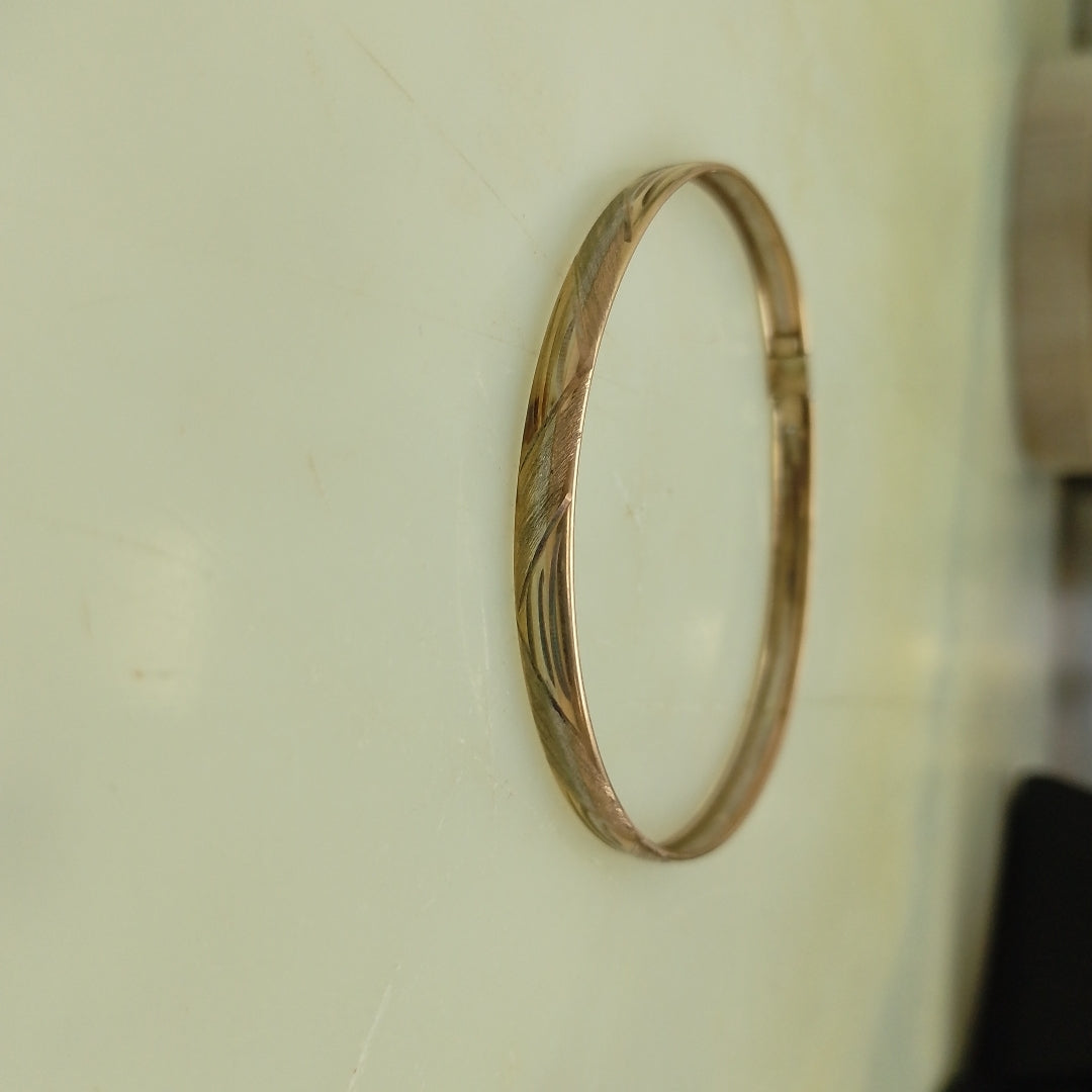 PULSERA, PULSERA RIGIDA ORO, ORO COMBINADO 10 K 4 GRMS (SEMINUEVO)
